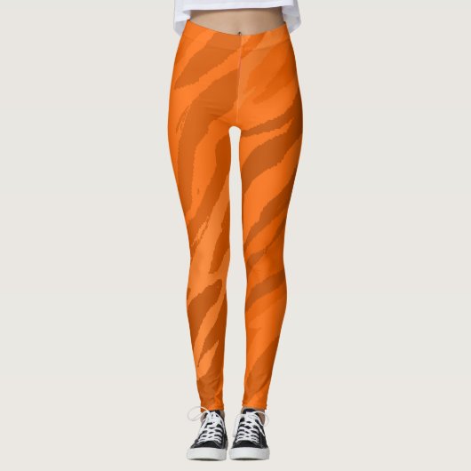 Oranje Camouflage Leggings (Voorkant)