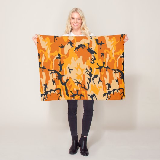 Oranje Camouflage, Militair, Leger Fleece Deken (In situ)
