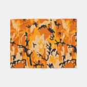 Oranje Camouflage, Militair, Leger Fleece Deken (Voorkant (Horizontaal))
