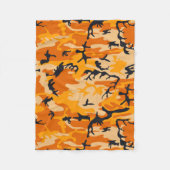 Oranje Camouflage, Militair, Leger Fleece Deken (Voorkant)