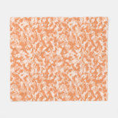 Oranje Camouflage-patroon voor het leger Fleece Deken (Voorkant (Horizontaal))