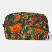 Oranje camouflage toilettasje (Voorkant)