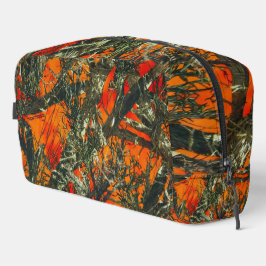 Oranje camouflage toilettasje