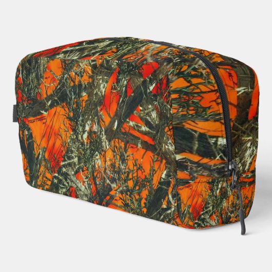 Oranje camouflage toilettasje (Rechterhoek)