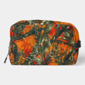Oranje camouflage toilettasje (Achterkant)