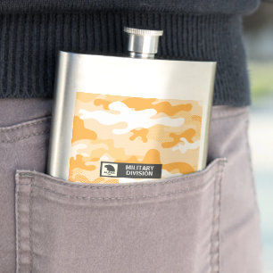 Oranje camouflagepatroon militair flacon