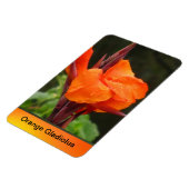 Oranje Canna Bloem Magneet (Linkerzijde)