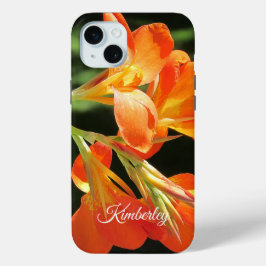 Oranje Canna Lily Bloemen Hoesje-Mate iPhone Case