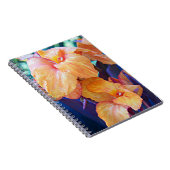 Oranje Canna Lily Floral Notitieboek (Rechterzijde)