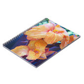 Oranje Canna Lily Floral Notitieboek (Linkerzijde)