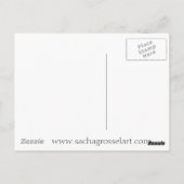 Oranje Canna lily original waterverf art Briefkaart (Achterkant)