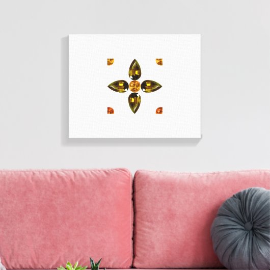 Oranje Canvas Afdruk (Insitu (Woonkamer))