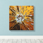 ORANJE CANVAS AFDRUK (Insitu (Houten vloer))