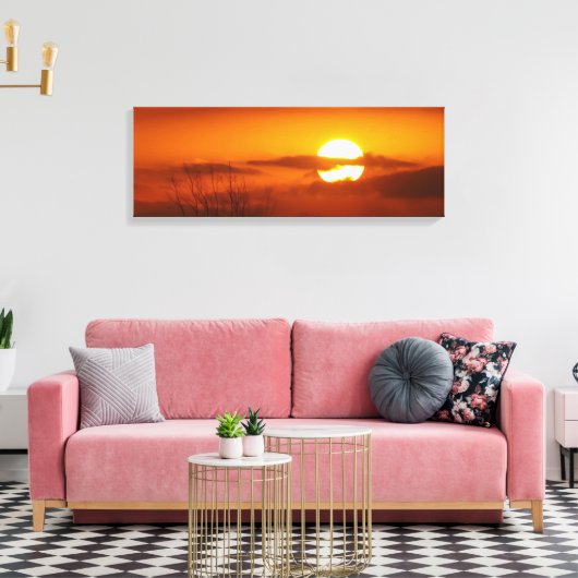 Oranje Canvas Afdruk (Insitu (Woonkamer))