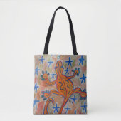 Oranje Canvas tas Gecko (Voorkant)
