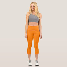 Oranje Capri-Leggings