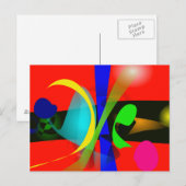 Oranje carnaval briefkaart (Voorkant / Achterkant)