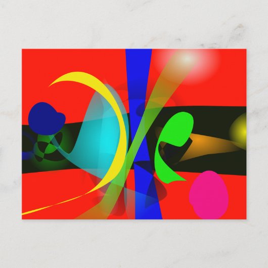 Oranje carnaval briefkaart (Voorkant)