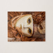 Oranje carnavalskostuum, Venetië Legpuzzel (Horizontaal)