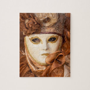 Oranje carnavalskostuum, Venetië Legpuzzel