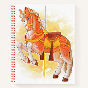 Oranje Carrousel Paard Notitieboek