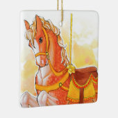 Oranje Carrousel Paard Ornament (Rechts)