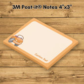 Oranje Cartoon Auto Post-it® Notes