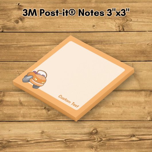 Oranje Cartoon Auto Post-it® Notes