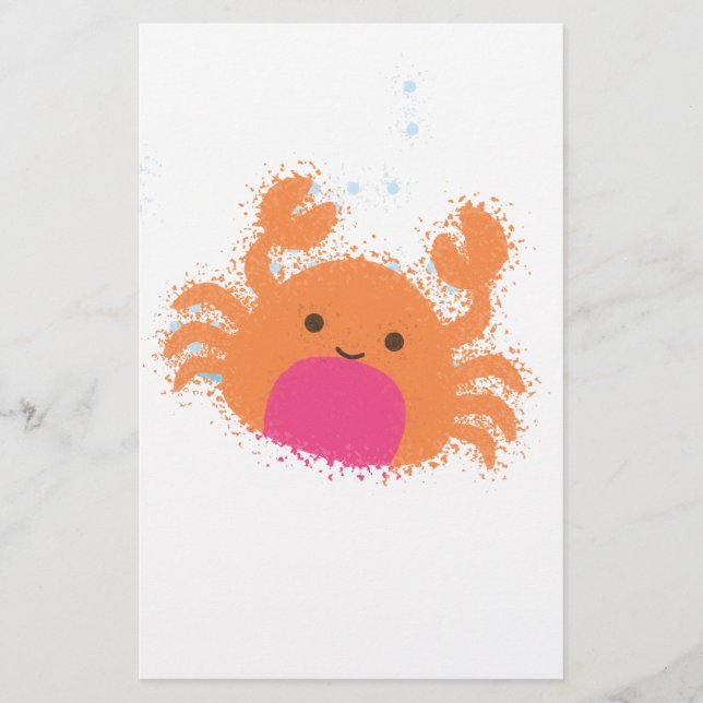Oranje Cartoon krab (Voorkant)