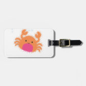Oranje Cartoon krab Bagagelabel (Voorkant horizontaal)