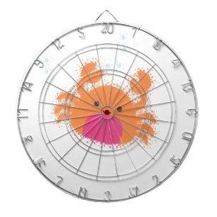 Oranje Cartoon krab Dartbord