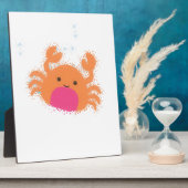 Oranje Cartoon krab Fotoplaat (Zijkant)