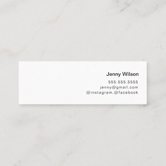 Oranje  Cartoon Maid House Cleaning Service Mini Visitekaartje (Achterkant)