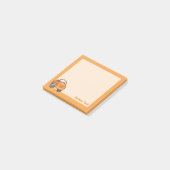 Oranje Cartoon Post-it® Notes (Schuin)