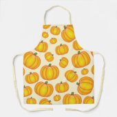 Oranje Cartoon Pumpkins Pattern Schort (Voorkant)