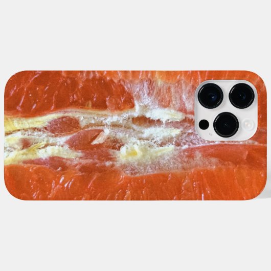 Oranje Case-Mate iPhone Case (Achterkant (horizontaal))