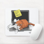 Oranje Cat Funny Laptop Muismat (Met muis)