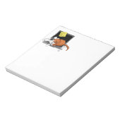 Oranje Cat Funny Laptop Notitieblok (Linkerzijde)