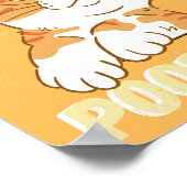 Oranje CAT... maak je een Poster van de badkamer? (Hoek)