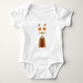 ORANJE CAT ROMPER (Voorkant)