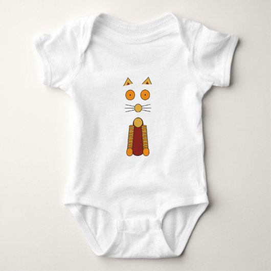 ORANJE CAT ROMPER (Voorkant)