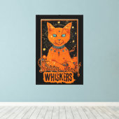 Oranje Cat Tarot Magic | Cosmic Art Print (Insitu (Houten vloer))