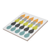 Oranje Chartreuse Yellow Aqua gevlekt Tegeltje (Zijkant)