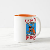 Oranje Chase de Moose Mok (Voorkant rechts)