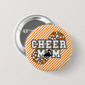 Oranje Cheer Moeder Ronde Button 5,7 Cm (Voorkant /achterkant)
