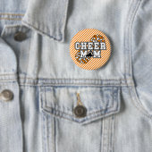 Oranje Cheer Moeder Ronde Button 5,7 Cm (In situ)