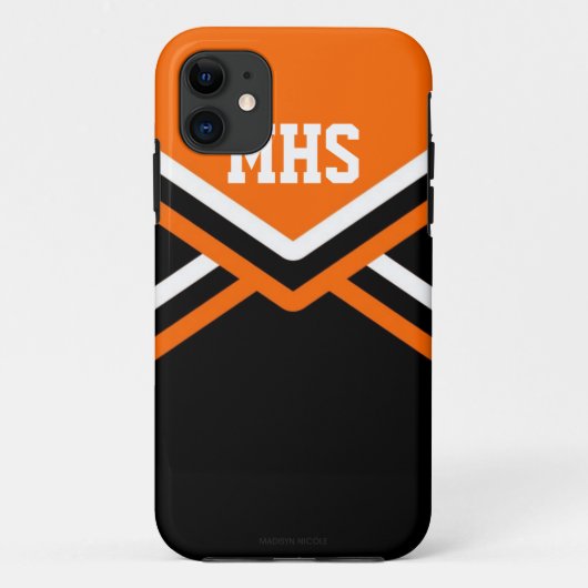 Oranje Cheer Uniform Iphone 5/5s Hoesje (Achterkant)