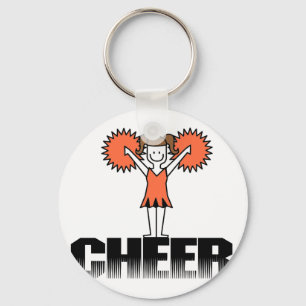 Oranje Cheerlead T-shirts en cadeautjes Sleutelhanger