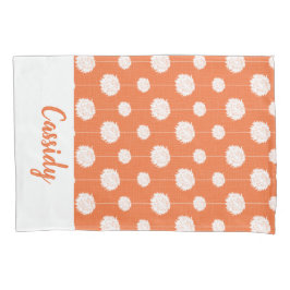 Oranje Cheerleader Pom Pom Pattern Kussensloop