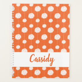 Oranje Cheerleader Pom Pom Pattern Planner